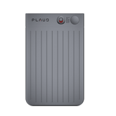Black AI note recorder device with 'PLAUD' branding on a white background