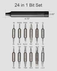 Hoto 24-in-1 Precision Screwdriver (Manual) - Gray - Dust Devil