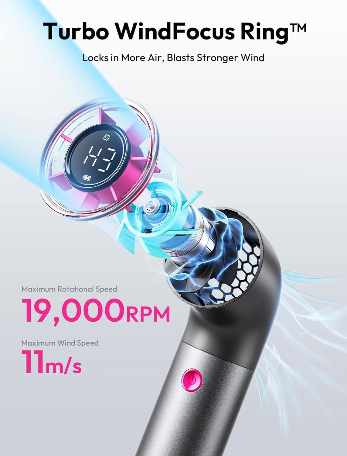 Aero Ultra Handheld High-Speed Fan - high speed - Dust Devil