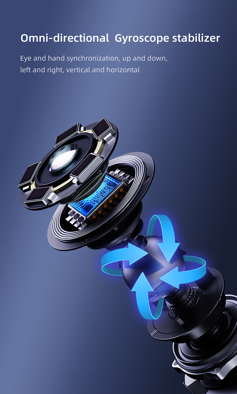Bebird note5 pro Omni-directional Gyroscope stabilizer with text on a dark blue background