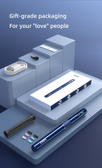 bebird ear cleaner Product packaging  and accessories on a gradient background