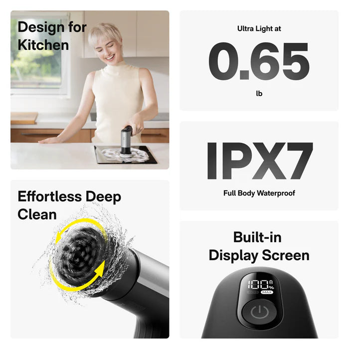 Hoto Grip Cordless Spin Scrubber - Dust Devil