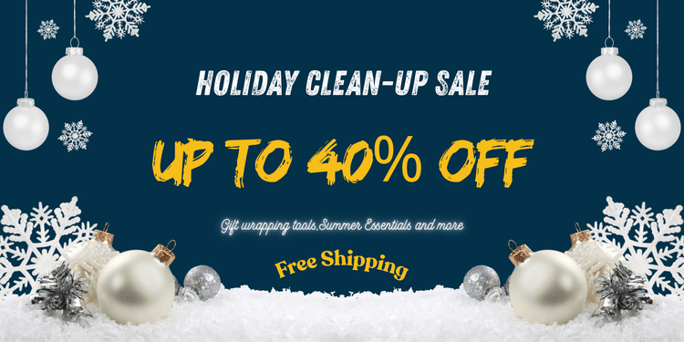 Holiday Clean Up Sale with up to 40% off
