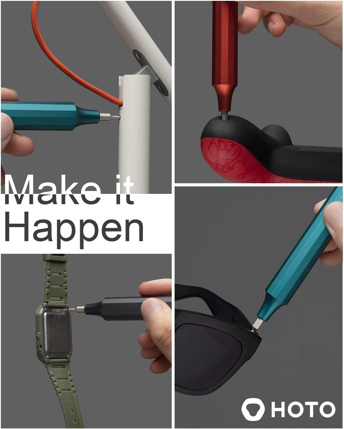 Hoto 24-in-1 Precision Screwdriver (Manual) - Red - Dust Devil