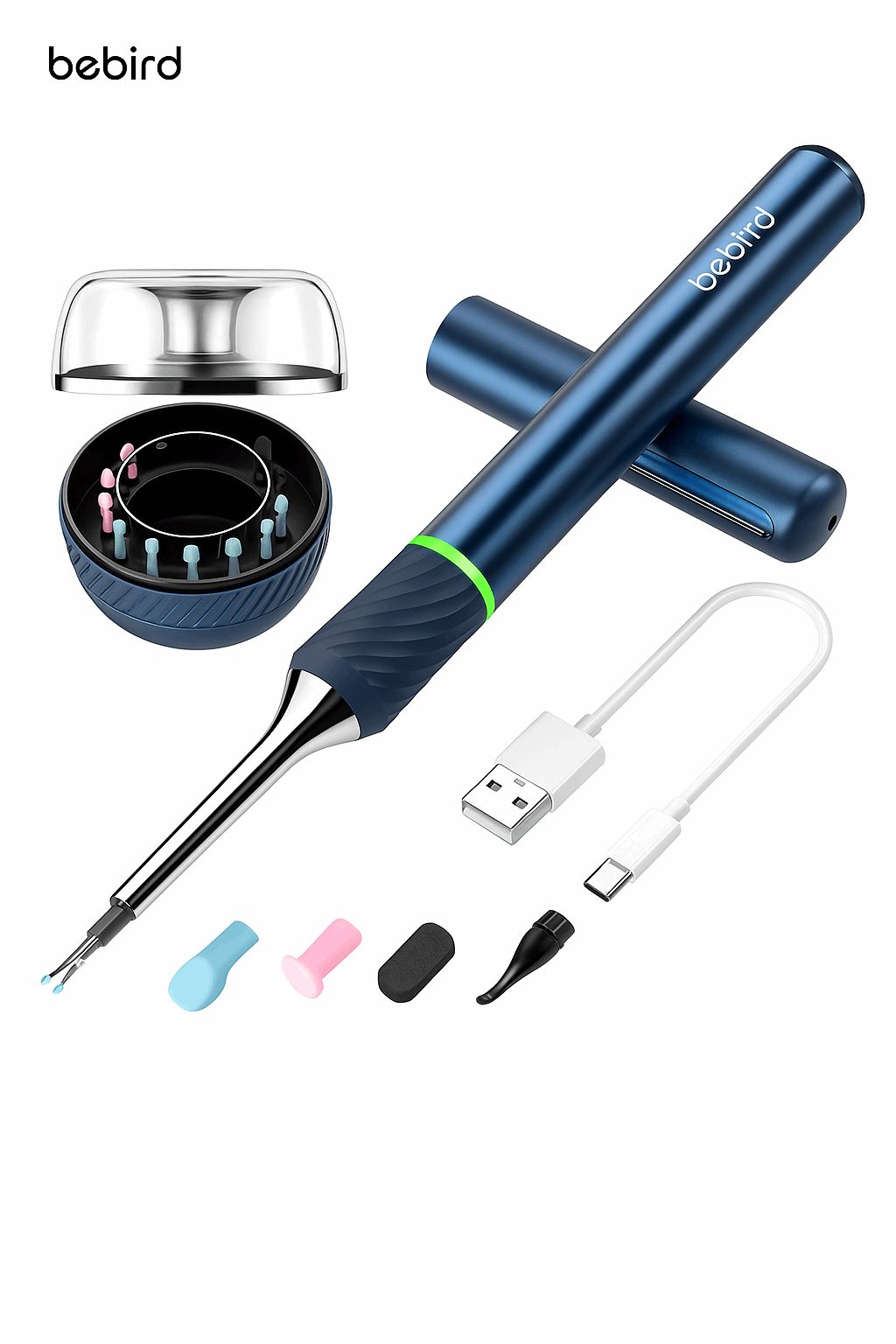bebird note 5 pro ear cleaning tool with various attachments