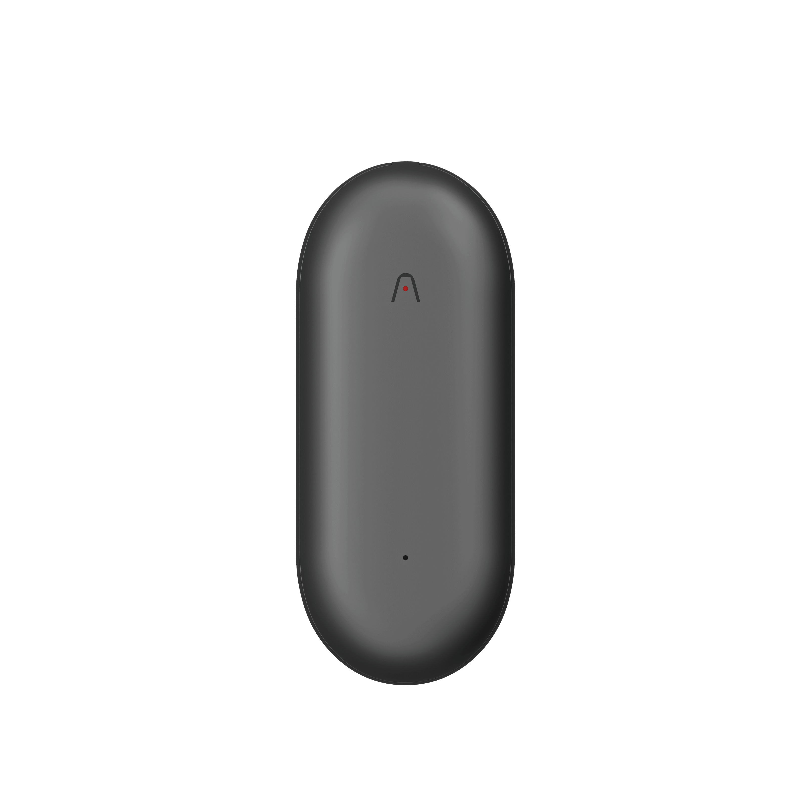 Black oval-shaped device with a Plaud logo on a white background