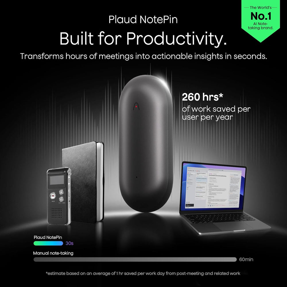 Plaud NotePin productivity device 