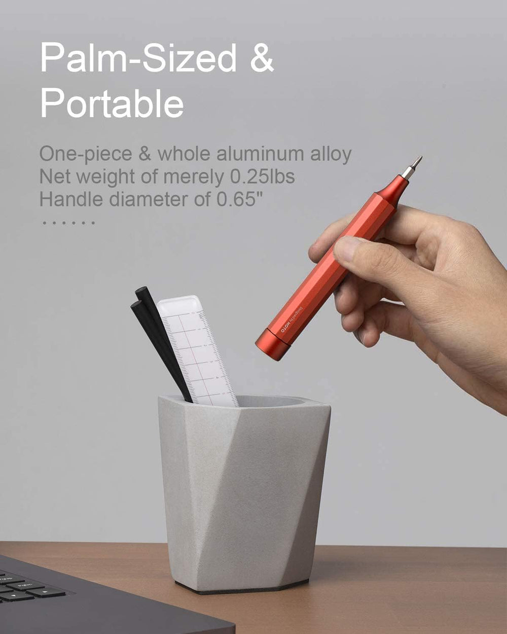 Hoto 24-in-1 Precision Screwdriver (Manual) - Red - Dust Devil