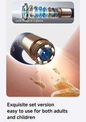 Bebird Ear cleaning tool with a close-up of ear canal and debris, labeled as 'Exquisite set version easy to use for both adults and children'.