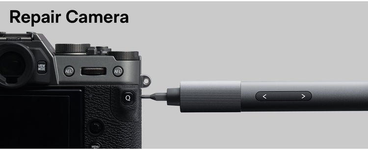 Camera repair tool being used on a camera