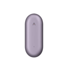 Plaud Purple oval device with a logo on a white background